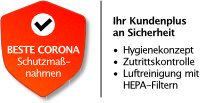 Unsere Coronamaßnahmen: Ihr Kundenplus an Sicherheit